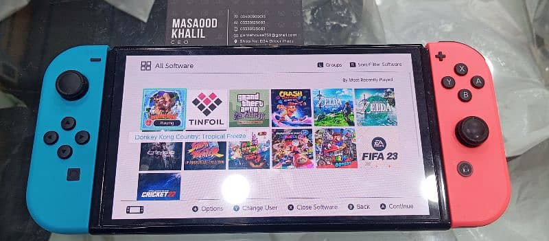 Nintendo switch OLED with Games 3