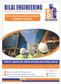 Building Contractors in islamabad House Construction Services