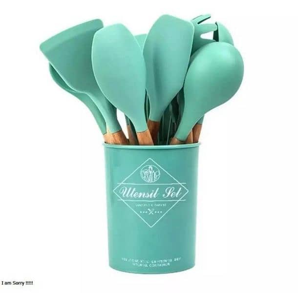 12 Pcs Silicone Spatula Spoon Set 4