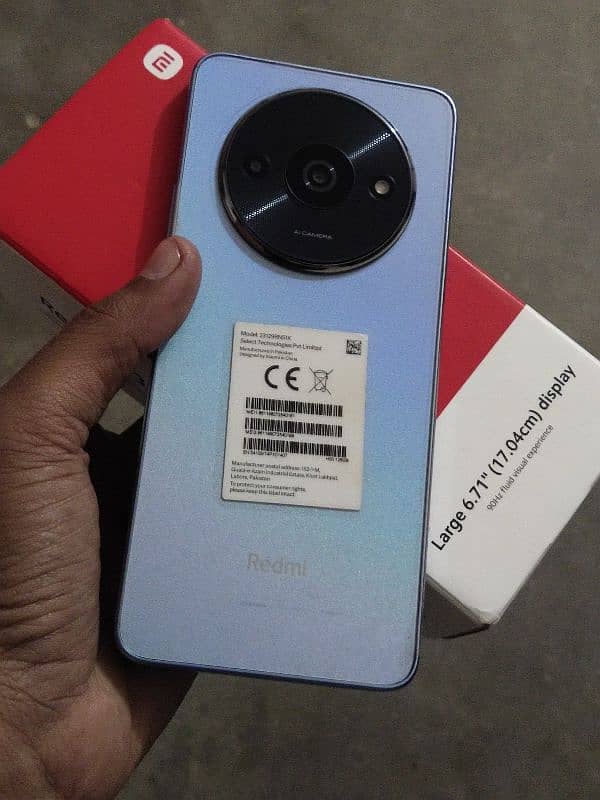 redmi a3 4+128gb with box charger 0