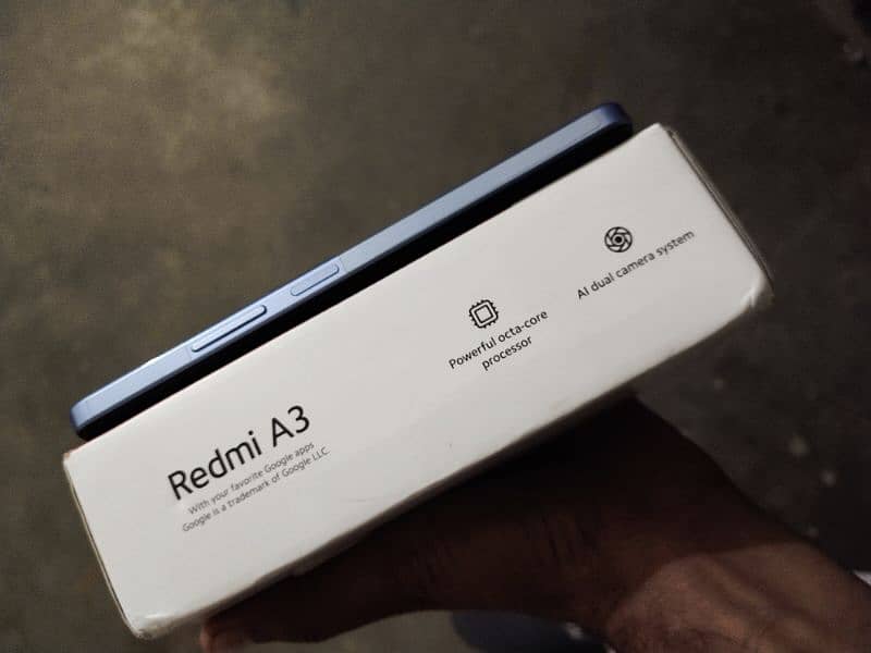 redmi a3 4+128gb with box charger 5