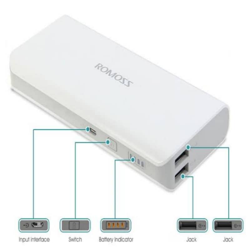 Romoss SENSE 4 Power Bank 10400mAh 2 USB Output 6