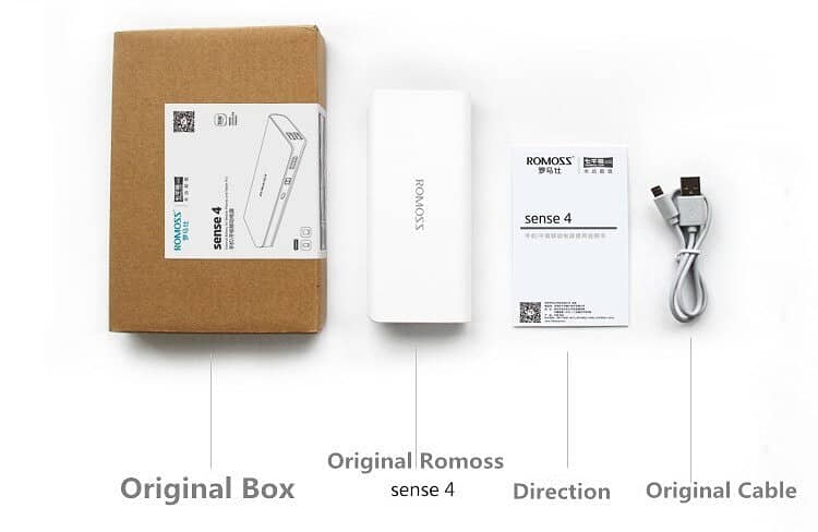 Romoss SENSE 4 Power Bank 10400mAh 2 USB Output 15