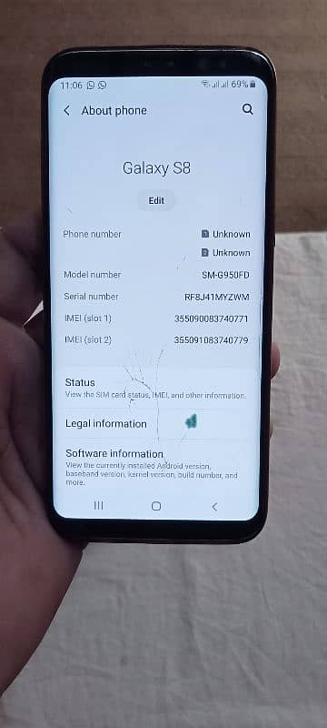 samsung galaxy s8 blak collur 0