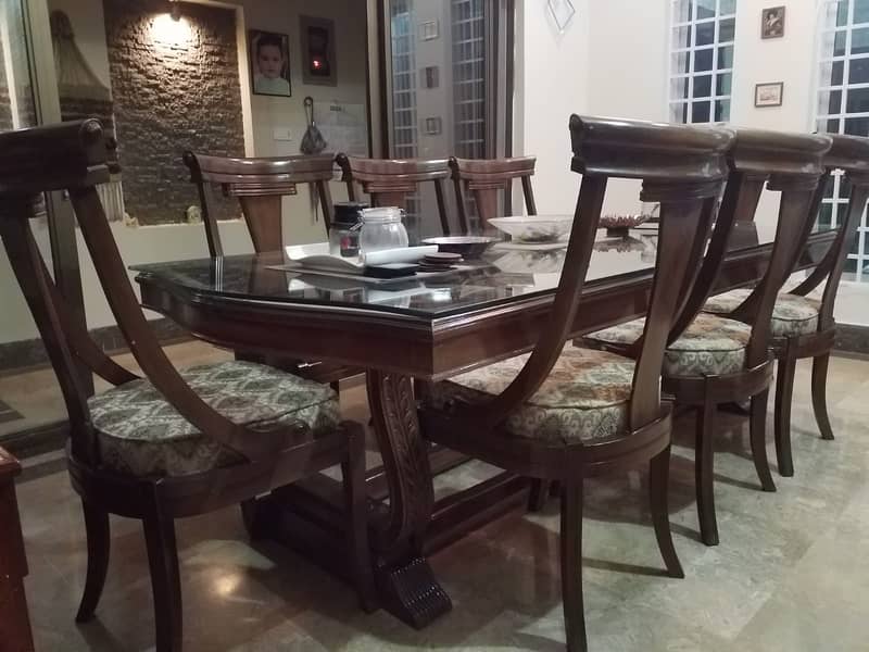 dining table | wooden 8 eight seater dining table | table & chairs 1