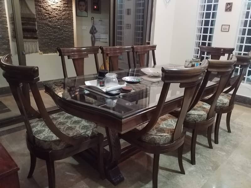 dining table | wooden 8 eight seater dining table | table & chairs 4