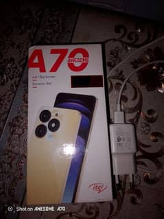 itel A70  4+8gbRam 128gb storage