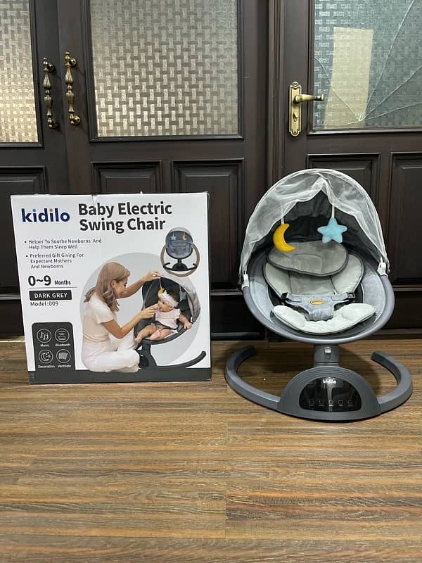 Kidilo Baby Electric swing chair 1