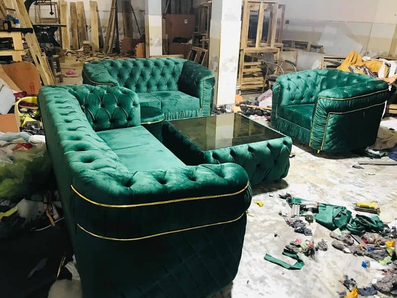 luxury  chesterfield sofa set 6 seater 15000 per seat 4