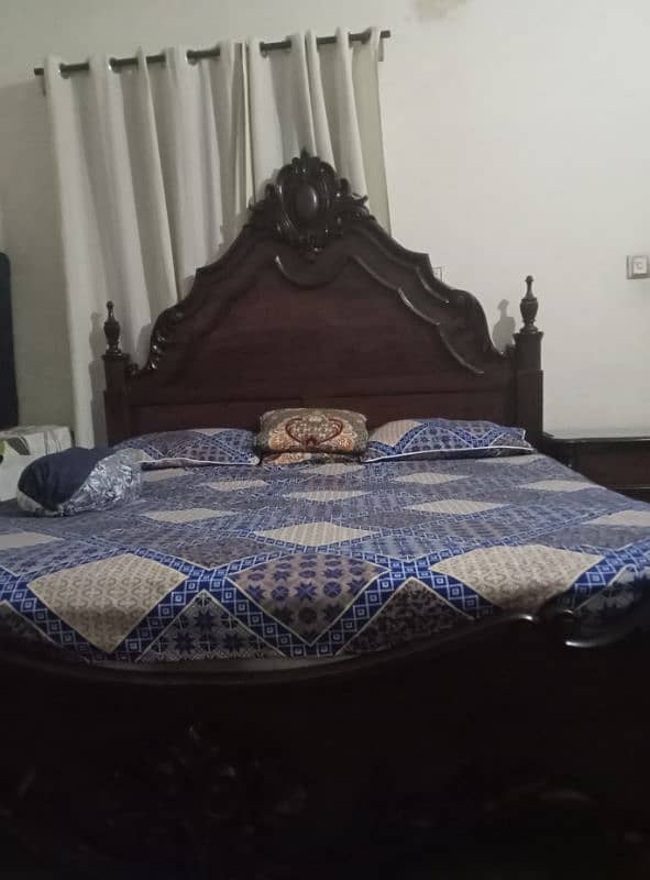 Pure Wooden Tali King Size bed set for sale 0