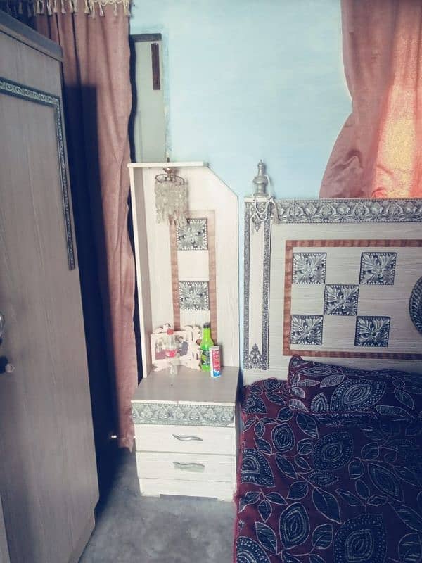 Double Bed , Dressing Table, Almari Contact This Number 03172770578 4