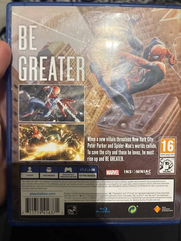 PS4 Spider man cd 2