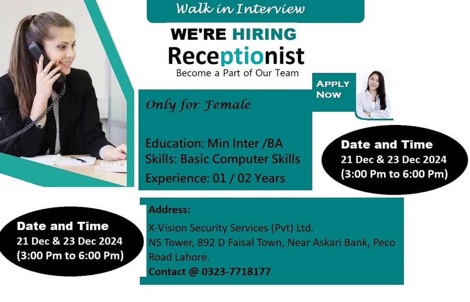 receptionist 0