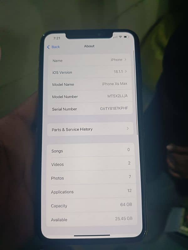 iphone Xsmax Official PTA Approved 64 gb 8