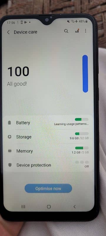 Samsung A10 2/32 dual sim good battery backup best for hotspot 1