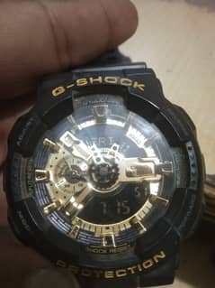 Casio G-Shock Analog/Digital Men’s Watch Black Resin GA-110GB-1A Gold