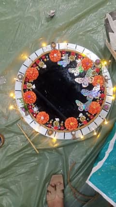 New Designed & Decorated Mirror for sell(big size24x24)in RS:2500