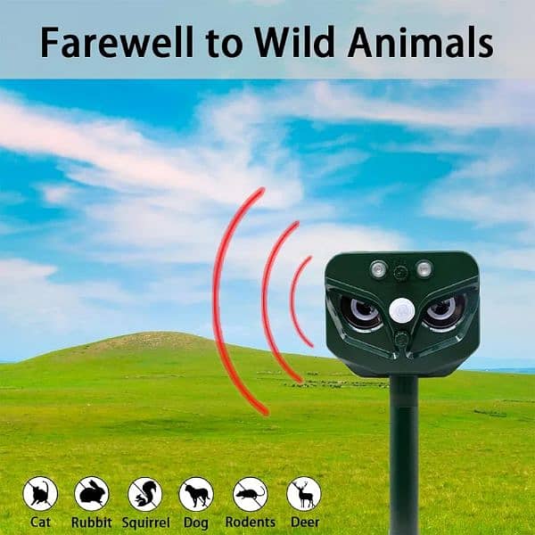 Amazon Branded Solar birds Ultrasonic Animal Repeller Pest control 6