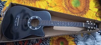 Black Acoustic Beginner Guitar