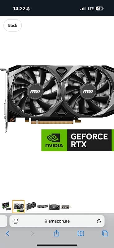 RTX 3050 MSI graphic card 1