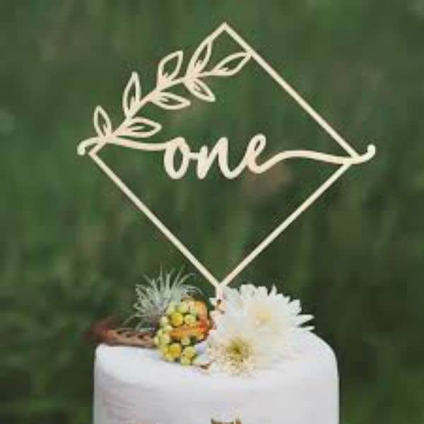 Laser Cut Customized Cake Toppers, stencils & Acrylic stamps 5