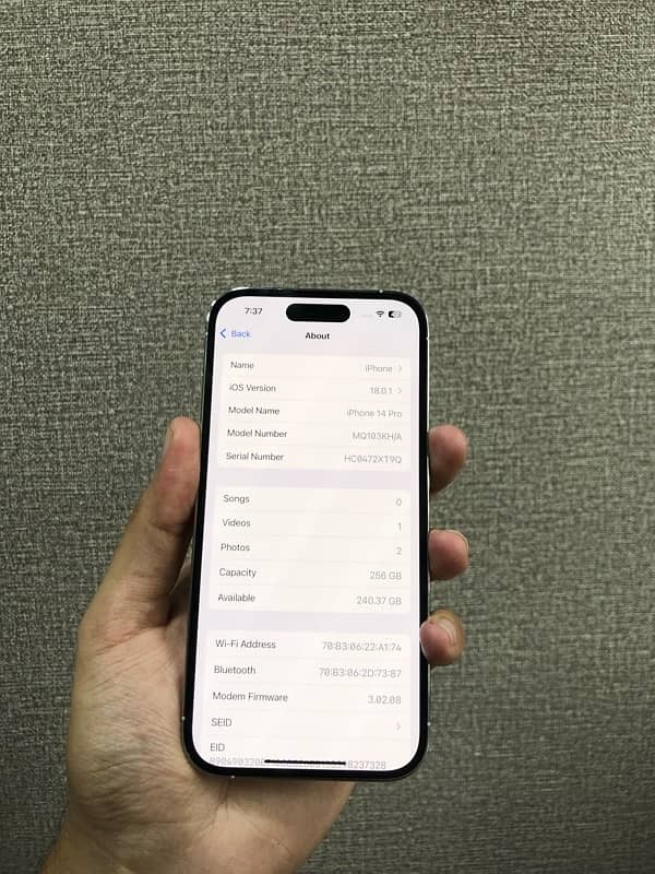 Iphone 14 Pro 256Gb PTA Approved 8