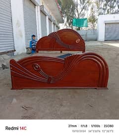 wooden bed 10/10 condition