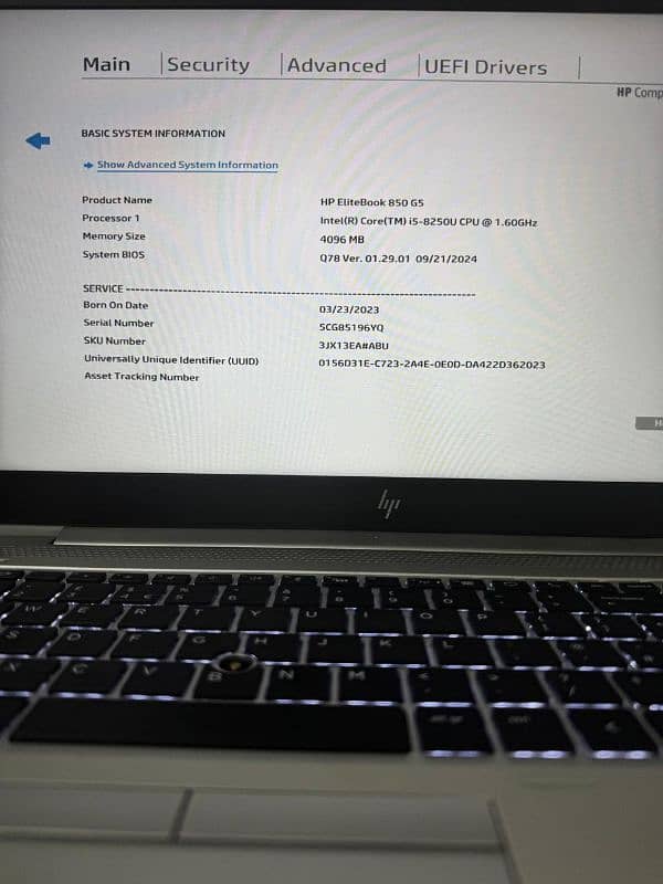 Hp EliteBook |  laptop | 850-G5 | Ci5-8th generation 8