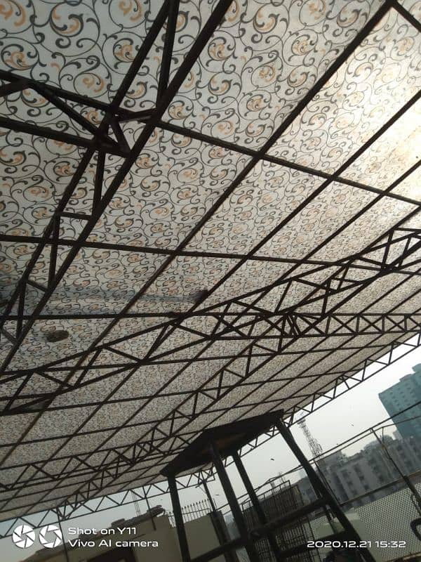 sun fiber shade green net car parking shade 12