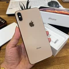 Apple Iphone X''s Max 256 GB PTA Approved Gold Whatsap ( 0344 2455364)