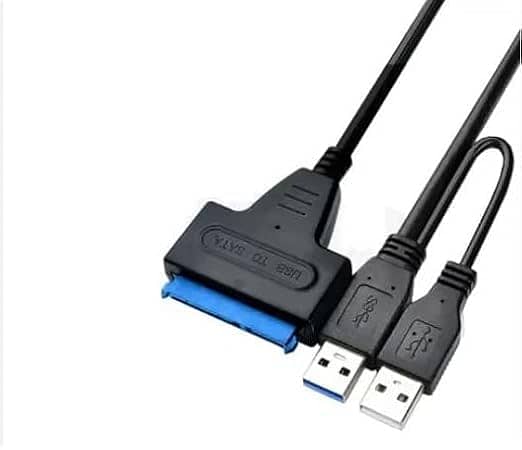 USB 3.0 To SATA Cable Adapter Dual USB Sata Cable 1