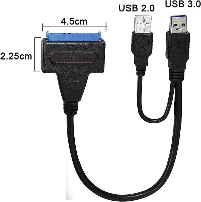 USB 3.0 To SATA Cable Adapter Dual USB Sata Cable 3