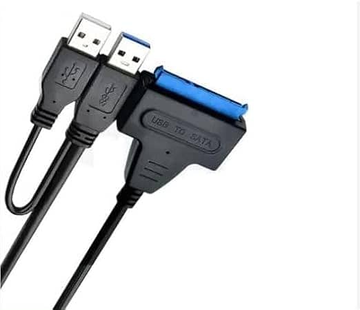 USB 3.0 To SATA Cable Adapter Dual USB Sata Cable 7