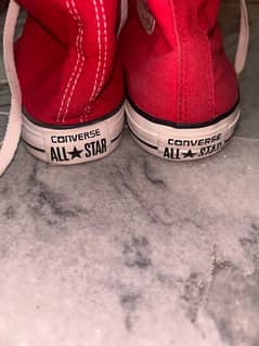 high top all star converse red