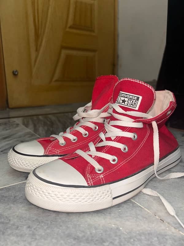 high top all star converse red 2