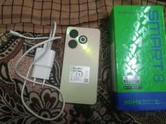 infinix smart 8 for sale new mobile one month used urjent sale