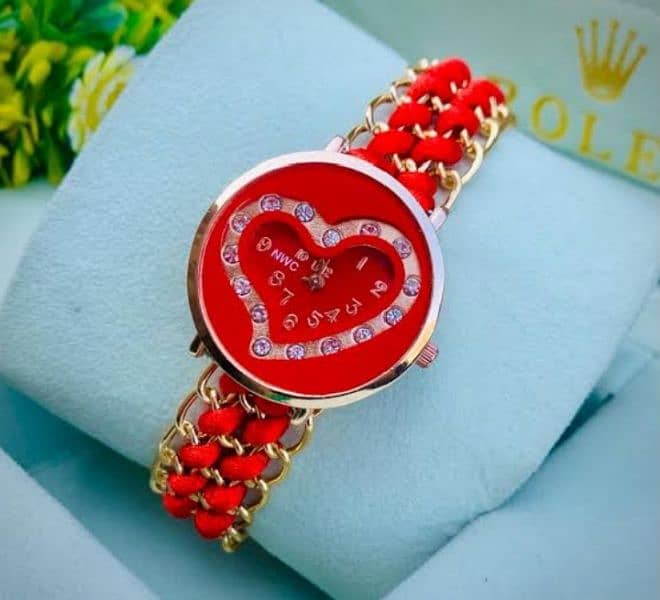 CUTE AND lush Dori Diamond heart shape watch for girls and  women 0