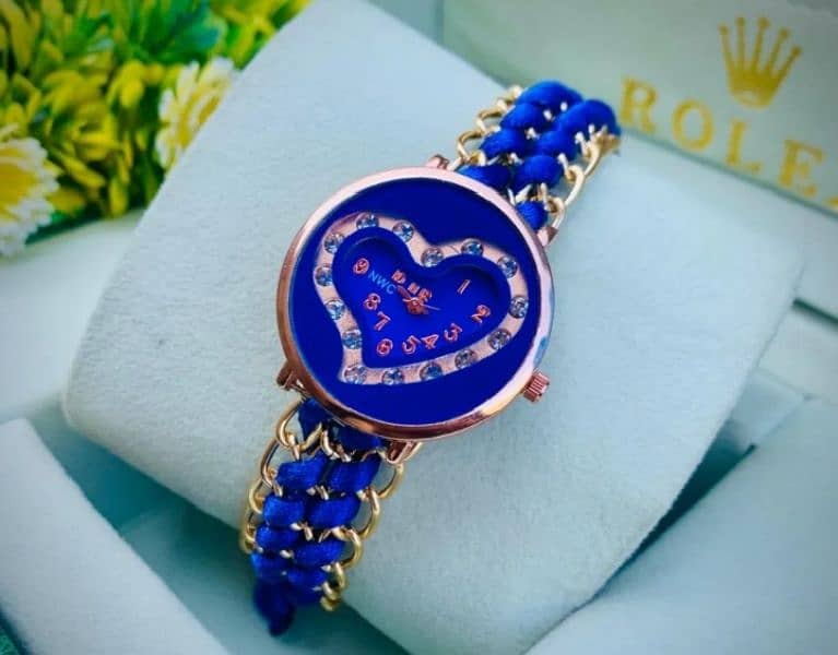 CUTE AND lush Dori Diamond heart shape watch for girls and  women 3