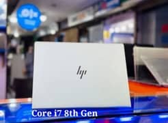 HP EliteBook Core i7 8th Generation (Ram 8GB + SSD 256GB) IPS Display