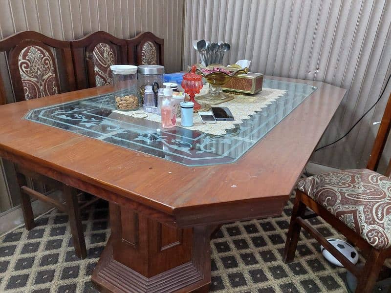 dinning table with 6 chairs 2