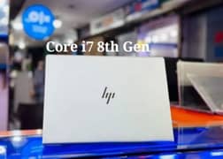 HP EliteBook Core i7 8th Generation (Ram 8GB + SSD 256GB) IPS Display