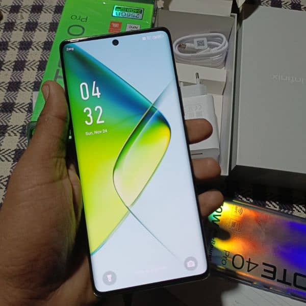 infiinix note 40 pro pta approved only box open kiya ha 1