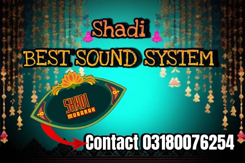 DJ sound system For wedding 1