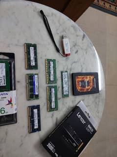 SSD NVME. M2, M sata ssd, DDR3 Pc3L,DDR4 Ram USB Drive Adata samsung