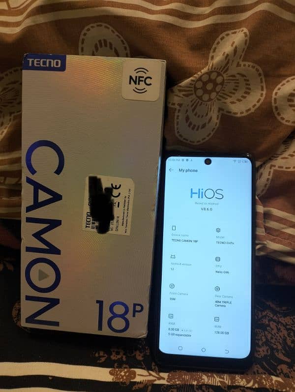 Camon 18p 8gb 128gb. dual sim approved 4