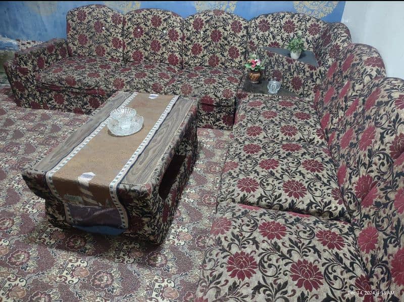 7 setar L shaped sofa set 0