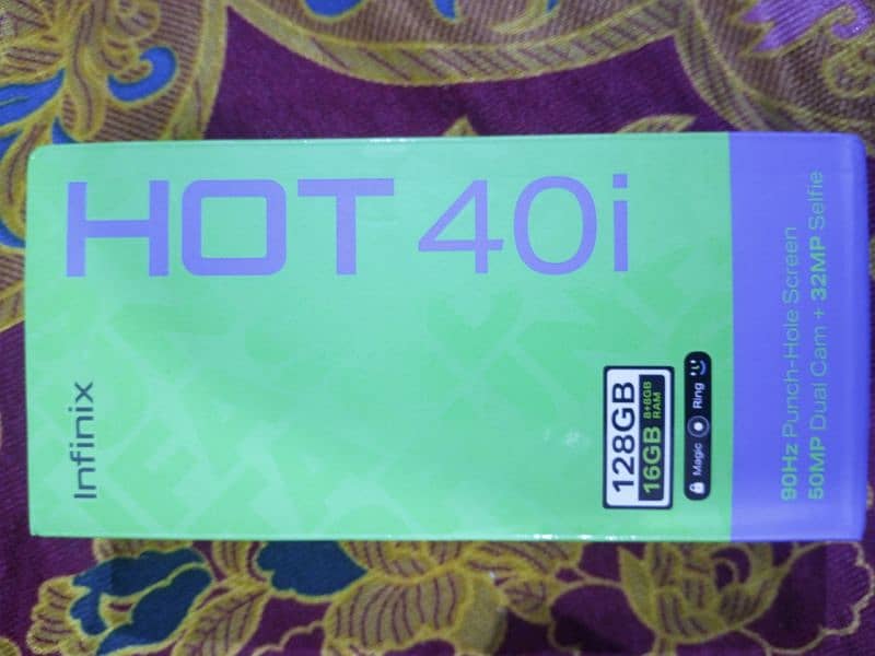 infinix hot 40i 8+8gb ram 128 gb box open new mobil  03047584893 4