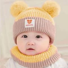 Casual kids wool cap 1 PC in vibrant colour