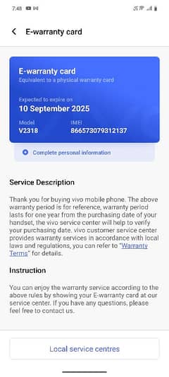 Vivo V 30 5G exchang posssible