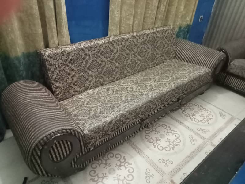 2 Sofa cum bed and 1 table 2